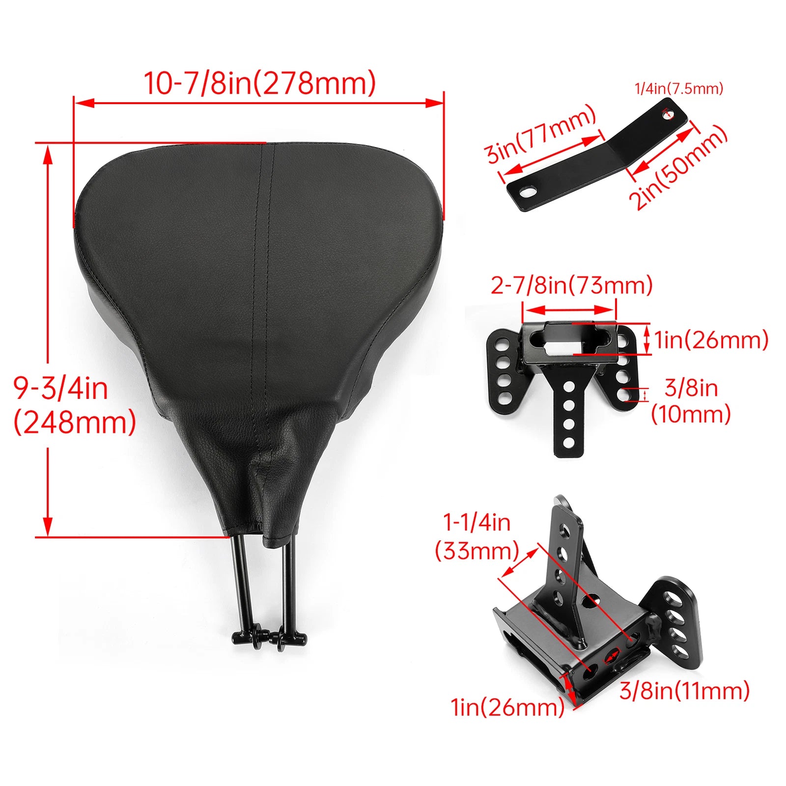 Backrest for Harley Road King, Electra Glide, Street Glide (1988-Present)