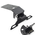 Black Steel License Plate Holder for KAWASAKI Ninja H2 SX (2019-2021)