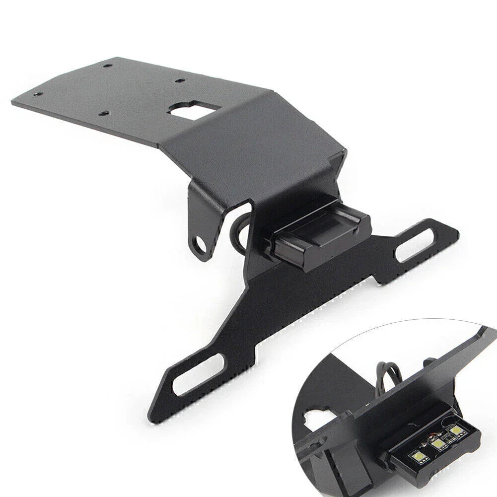 Black Steel License Plate Holder for KAWASAKI Ninja H2 SX (2019-2021)