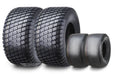 Set of 2 Turf Tires for Zero Turn Lawn Mower (13X6.5-6 & 26X12-12) - 13207/13056