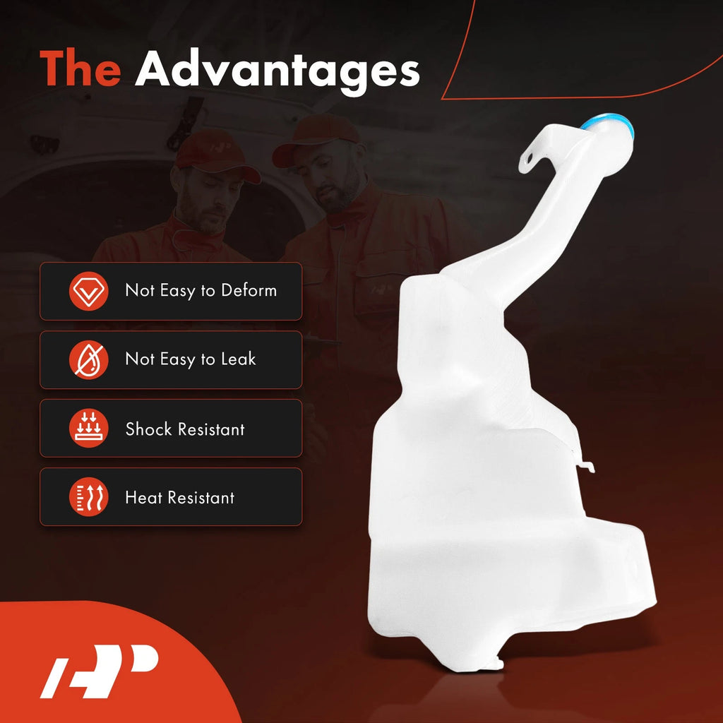 Windshield Washer Reservoir Tank with Cap & Pump for Honda Accord (2013)