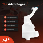 Windshield Washer Reservoir Tank with Cap & Pump for Honda Accord (2013)