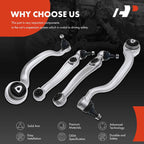 Set of 4 Front Lower Control Arms with Ball Joints for BMW X5 X6 (2007–2013)
