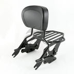 4 Point Docking Backrest Sissy Bar Luggage Rack for Harley Road King (2009–2013)