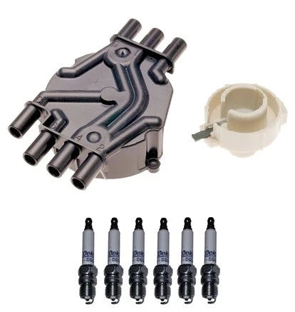 Distributor Rotor Cap & Spark Plugs .045" Kit for Chevy S10 GMC Sonoma (1994–2004)