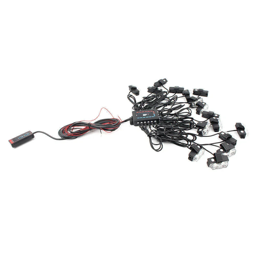 LED White Strobe Lights for Car Truck Emergency Warning