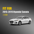 Right Side Heated Mirror Glass for Hyundai Sonata (2015–2019) with Backing Plate