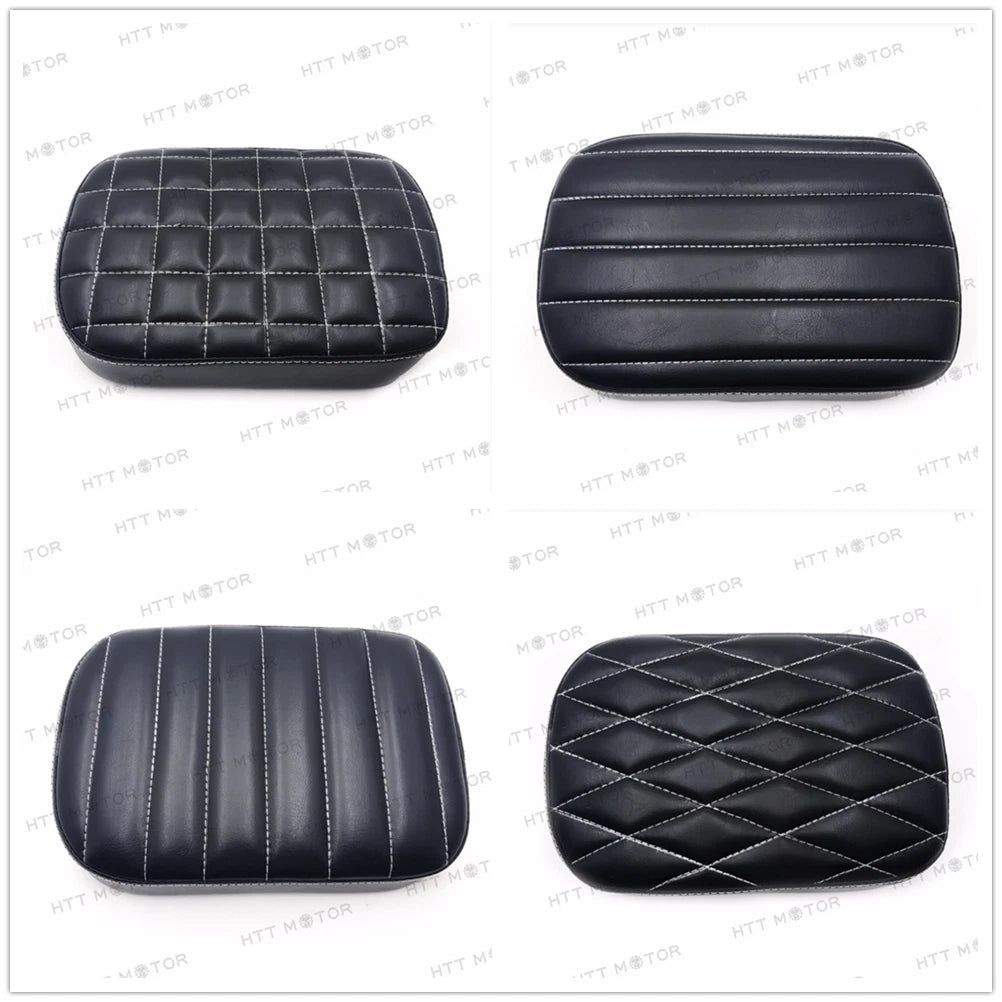 Rear Pillion Passenger Pad Seat 6 Suction Cup for Harley Dyna Sportster