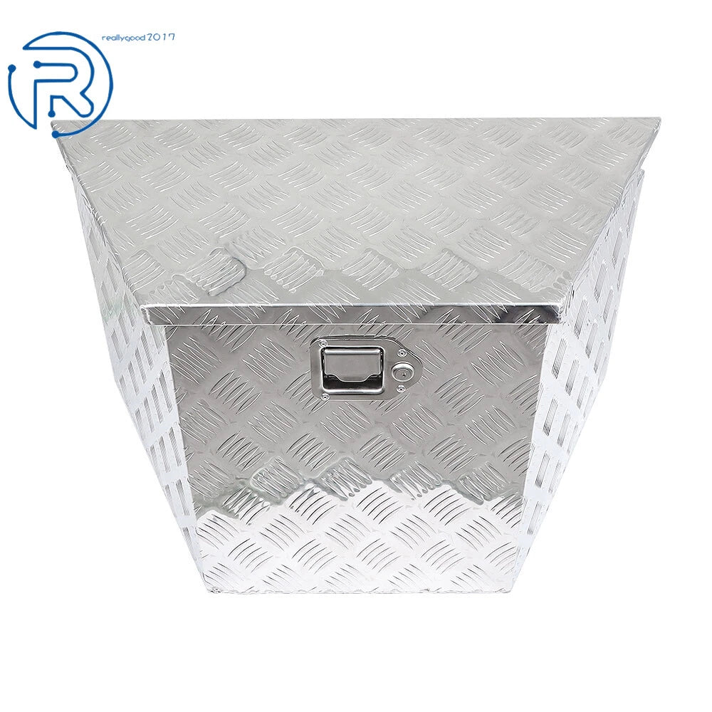 29" x 15" Aluminum Silver Trailer Tool Box for Camper Flatbed RV