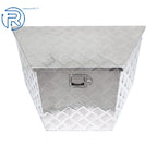 29" x 15" Aluminum Silver Trailer Tool Box for Camper Flatbed RV
