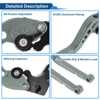 Adjustable Brake Clutch Levers for Suzuki GSXR1000 (2005–2006) Titanium Tone