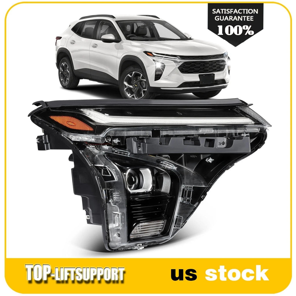 Right Side Headlight for Chevy Trax (2024–2025) Black with LED DRL