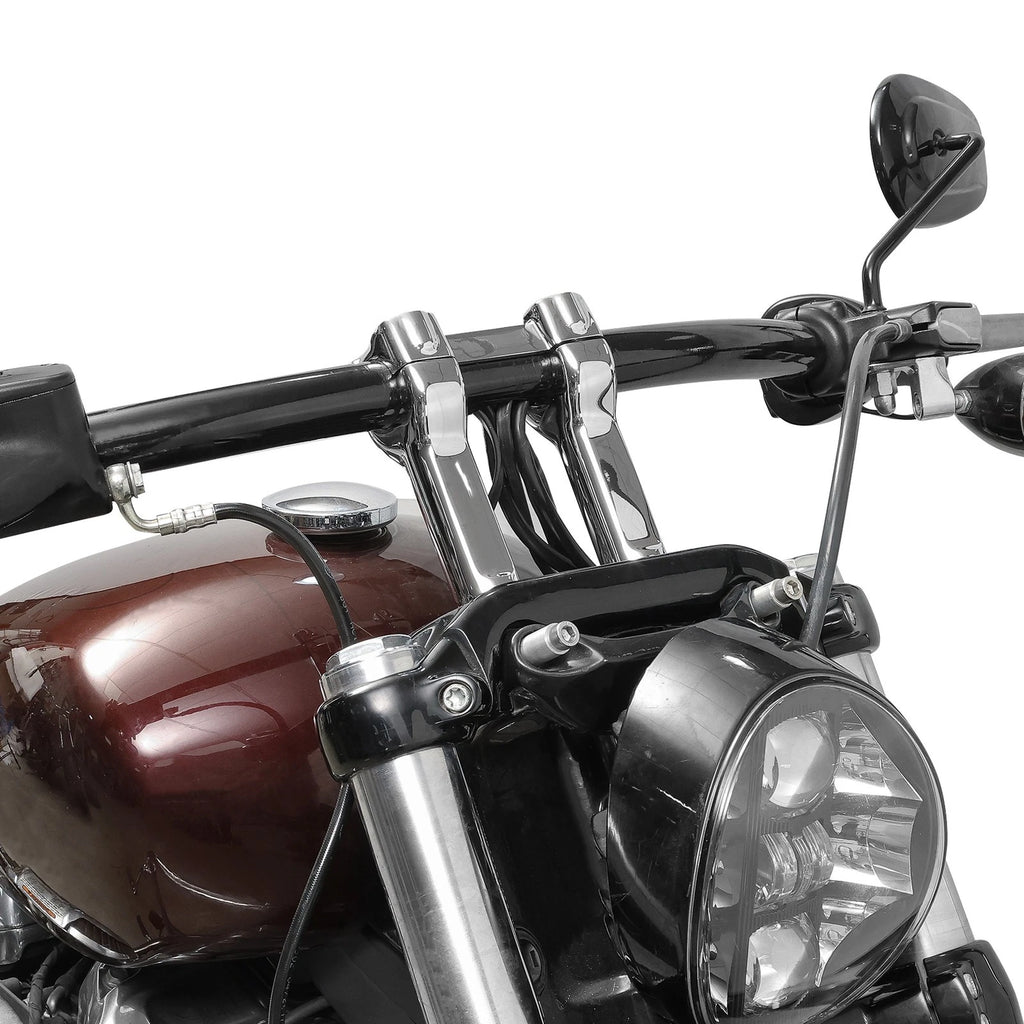 4" Handlebar Riser for Harley Dyna Low Rider, Street Bob, Softail