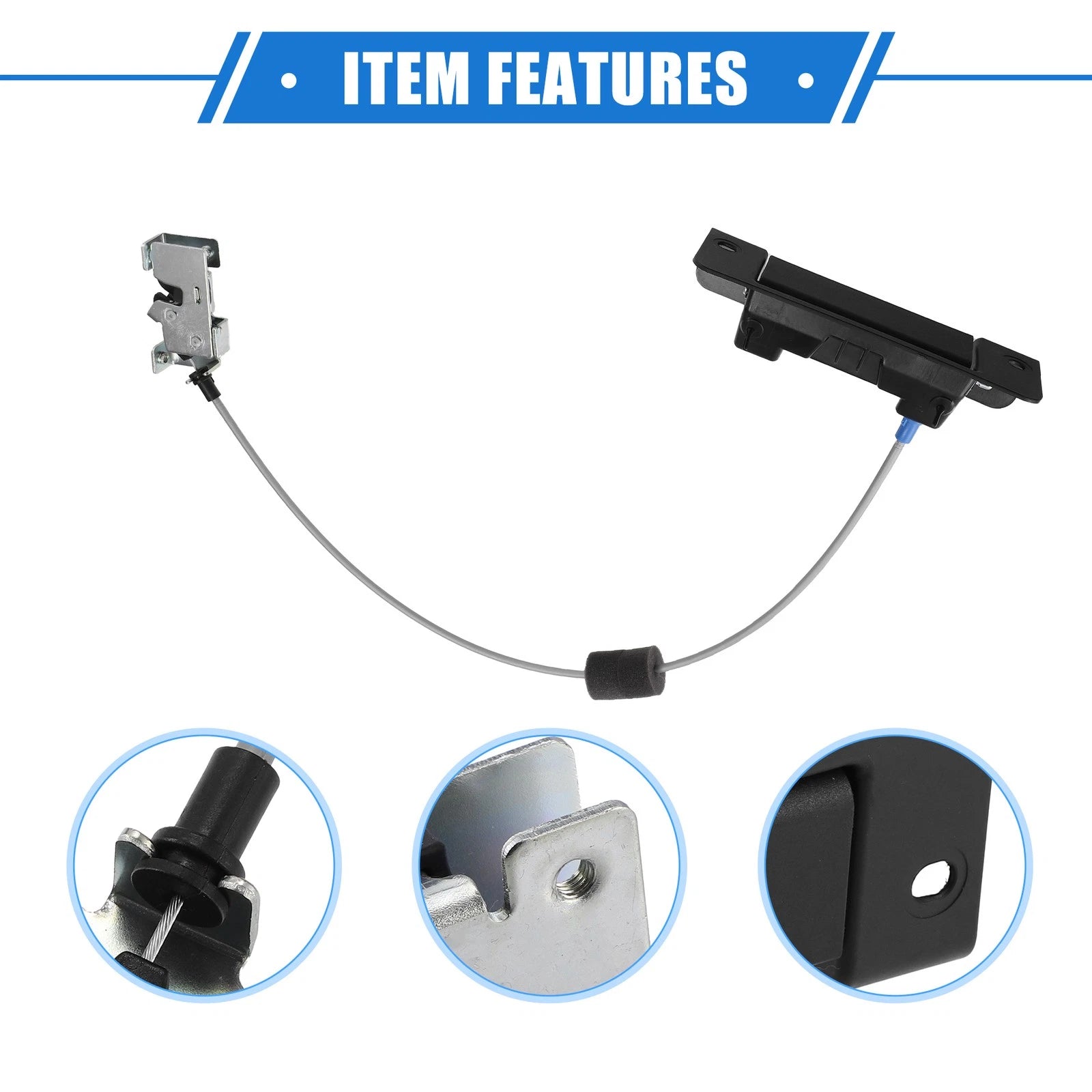 Rear Door Latch Lock Cable with Handle YC15-V431A03-AM for Ford Transit (2000–2006)