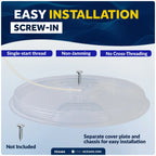 6" Round Inspection Deck Plate for Marine Access Hatch (Boat)