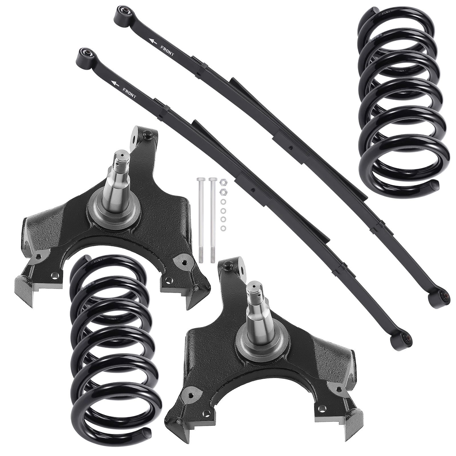 Set of 4 Lowering Springs for Chevrolet Silverado C1500 (1988–1998) 2WD