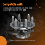 2X Front Left Right Wheel Hub Bearing for Chevrolet Colorado 4WD (2015–2021)