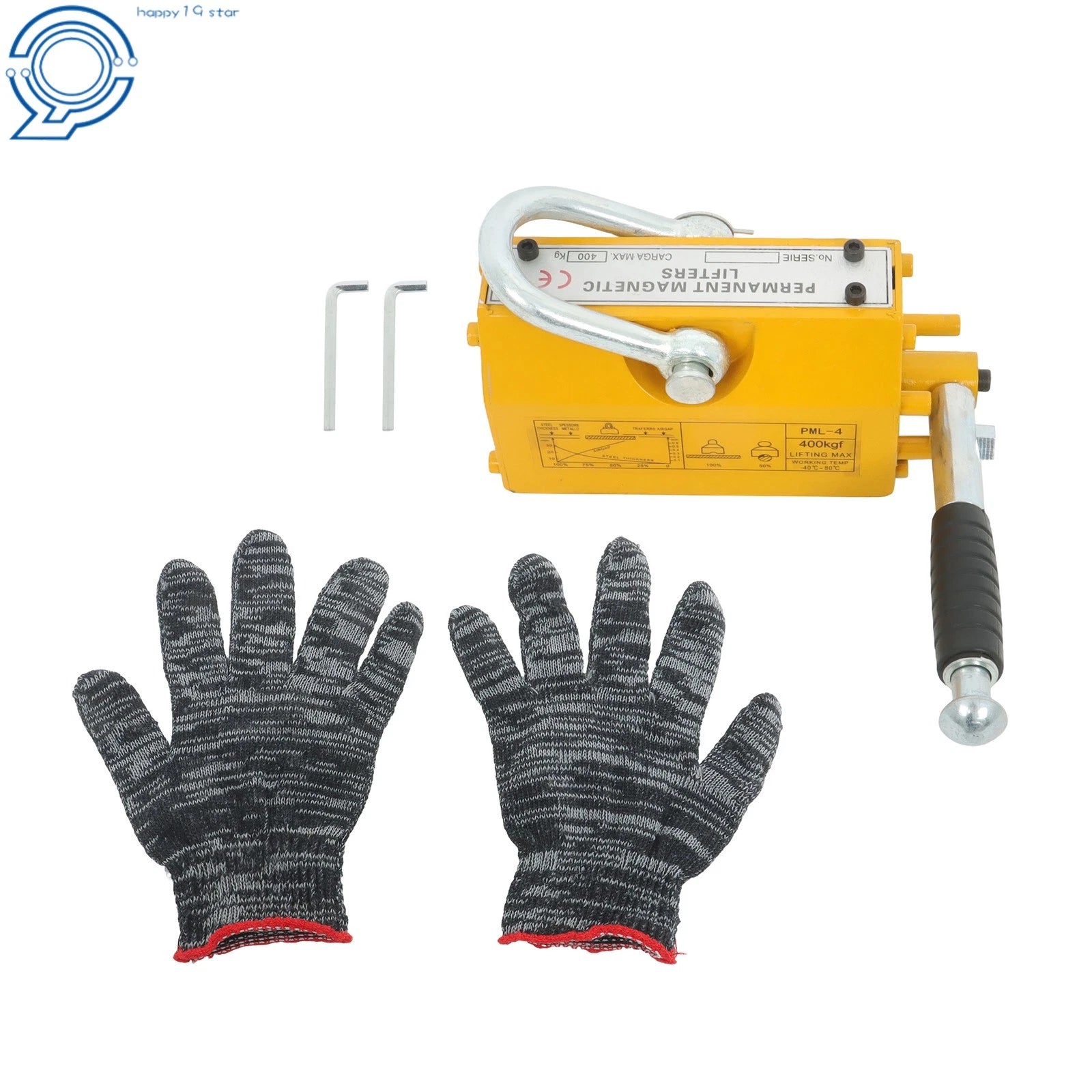 Magnetic Lifter 880 lbs for Shop Crane (2.5 Safety Factor)