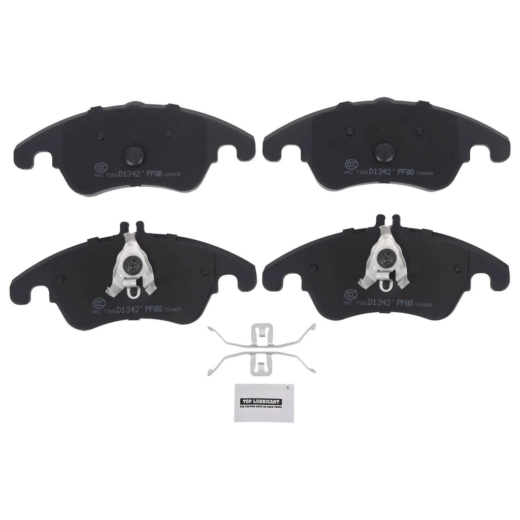 Front Ceramic Brake Pads for Mercedes-Benz C250 C300 C350 E350 E400 E550 SLK350 (2012–2016)