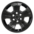 18" 4pc Gloss Black Wheel Skins (Set of 4) for 2014-2018 Chevy Suburban