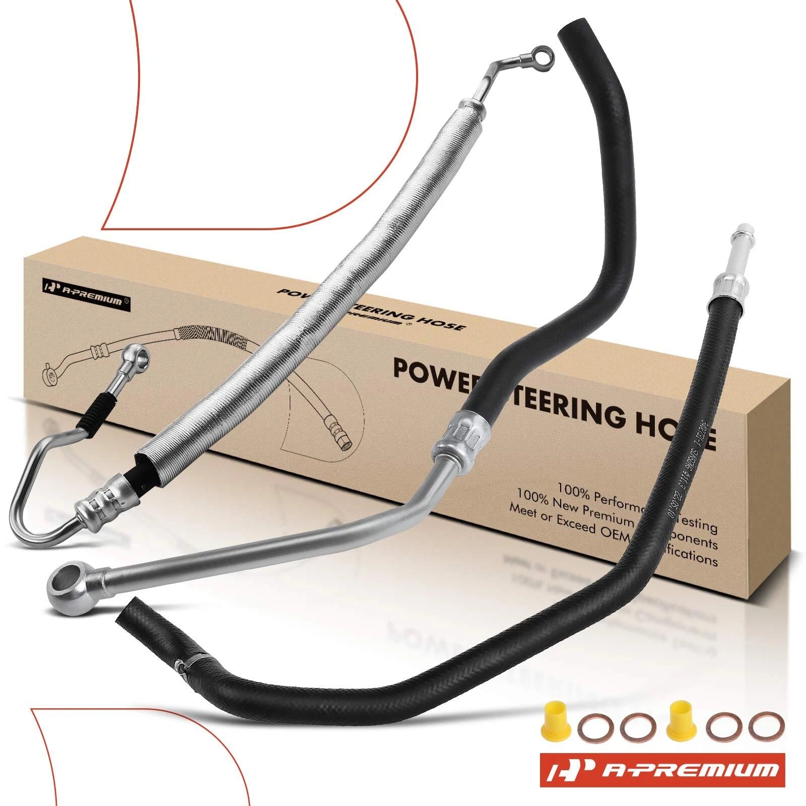 3X Power Steering Pressure, Return & Reservoir Line Hose for BMW 540i (1997–2003)