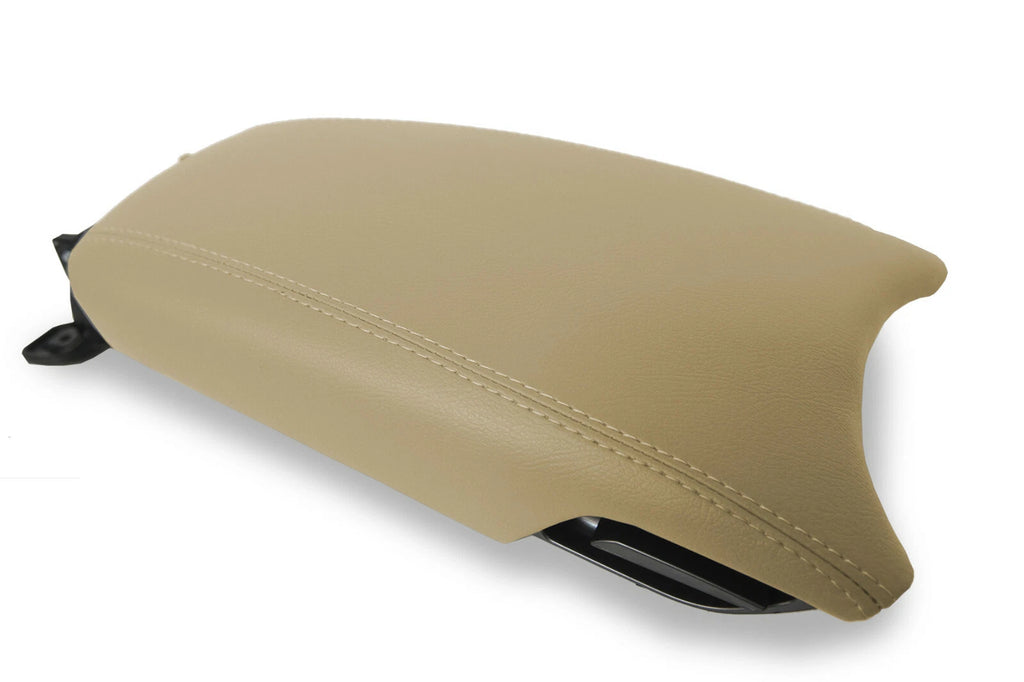 Leather Console Lid Armrest Cover for Hyundai Azera (2012–2017) Beige