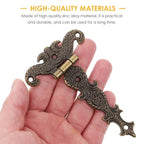 Set of 4 Antique Decorative Hinges for Wooden Box