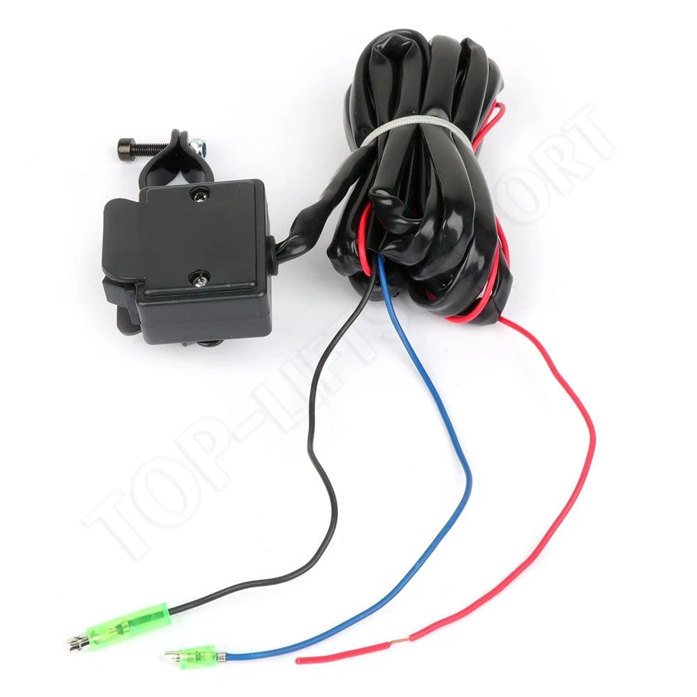 Handlebar Control Line Winch Rocker Switch for ATV