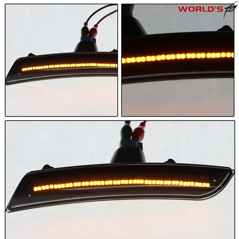 LED Front & Rear Side Bumper Marker Turn Lights for Chevy Camaro (2016–2020)