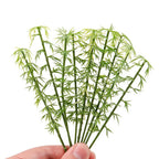 50Pcs Miniature Green Bamboo Trees for Fairy Garden Landscape Decor