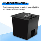 Center Console Safe for Toyota Tacoma (2016–2022) - Steel, Black