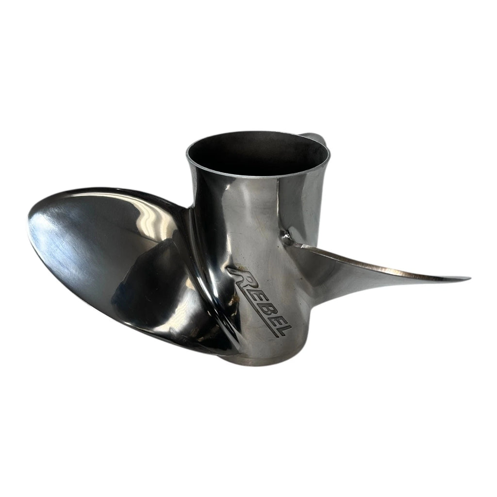 3X 15 1/8 x 20 LH Rebel Stainless Steel Propeller for Evinrude Johnson (N/A)