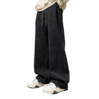 Set of 2 Men’s Straight Suit Pants Loose Fit Solid Color