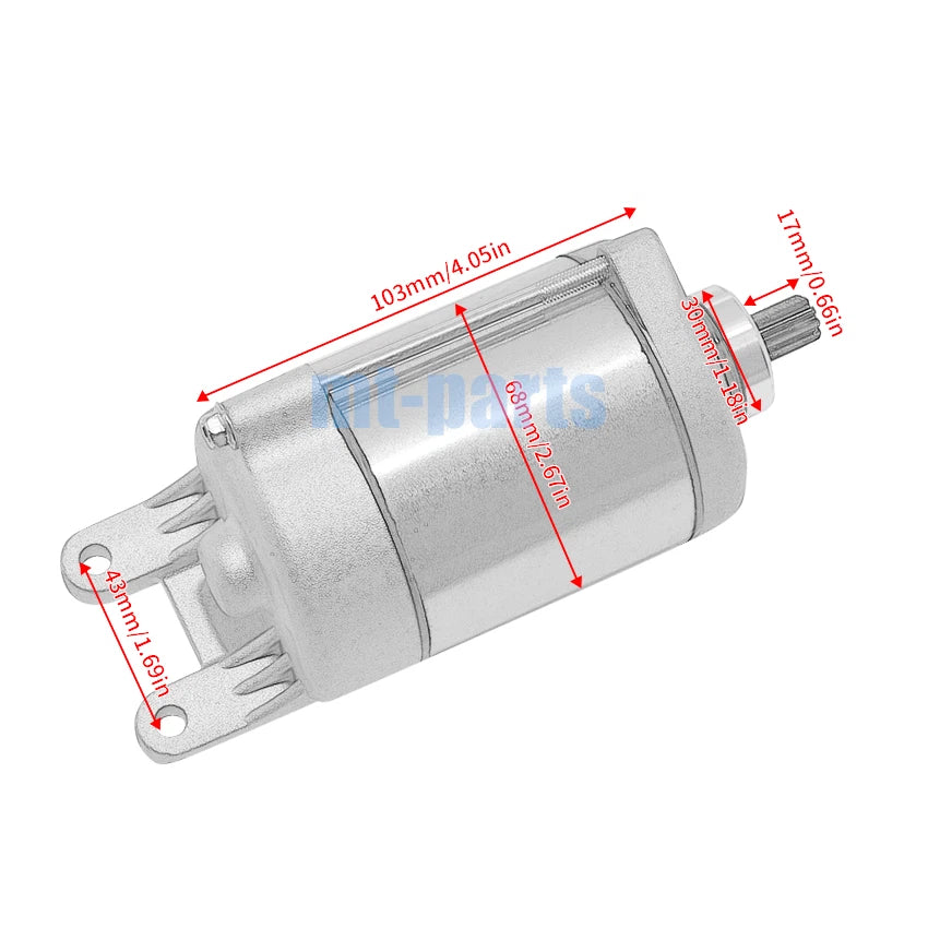 Starter Motor Assembly for SYM ATV Quad Lander 250 (2005–2010) / 300S (2006–2014) / 300SL (2008)