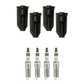 Set of 4 NGK Iridium IX Spark Plugs & Coil Boots for Canyon Colorado (2004–2012)