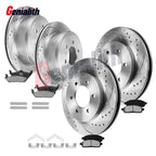 Set of 4 Disc Rotors and Brake Pads for 2004-2008 Ford F-150 Mark LT