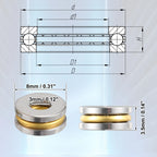 Set of 4 Thrust Ball Bearings for F3-8M (3x8x3.5mm) 786527470587