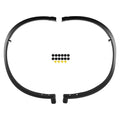 Front Pair Fender Trim Set for Nissan Murano (2015–2021) Textured Black
