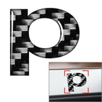 Lowercase Alphabet Letter Decals for Car Badge Emblem (Universal)