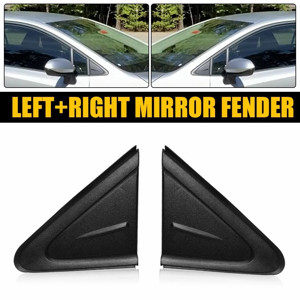 2pcs Side Mirror Fender Corner Triangle Cover Trim for Toyota Corolla (2019–2021)