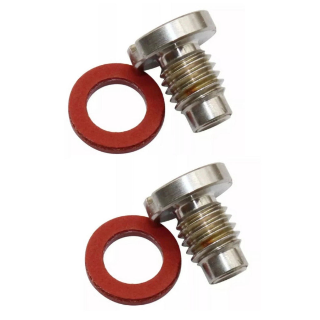 2X Slot Head Drain Fill Plug Screw & Gasket Kit for Yamaha Outboards