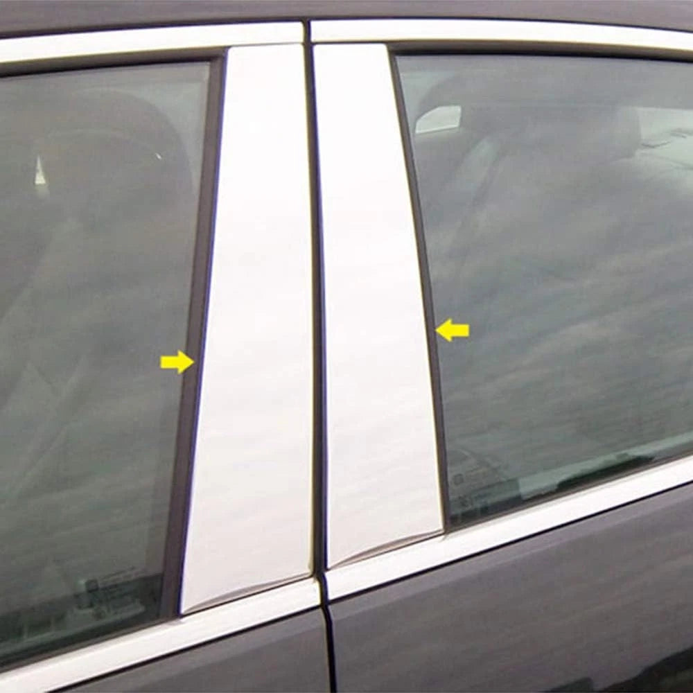 Luxury Chrome Pillar Post Trim 4pc for 2013-2015 Chevy Malibu (Set)