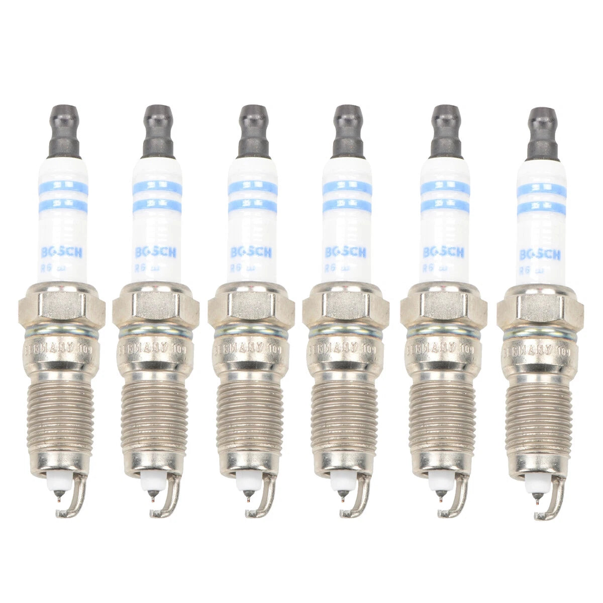 Set of 6 Bosch Double Iridium Spark Plugs for Ford Mazda Mercury V6 (OE)
