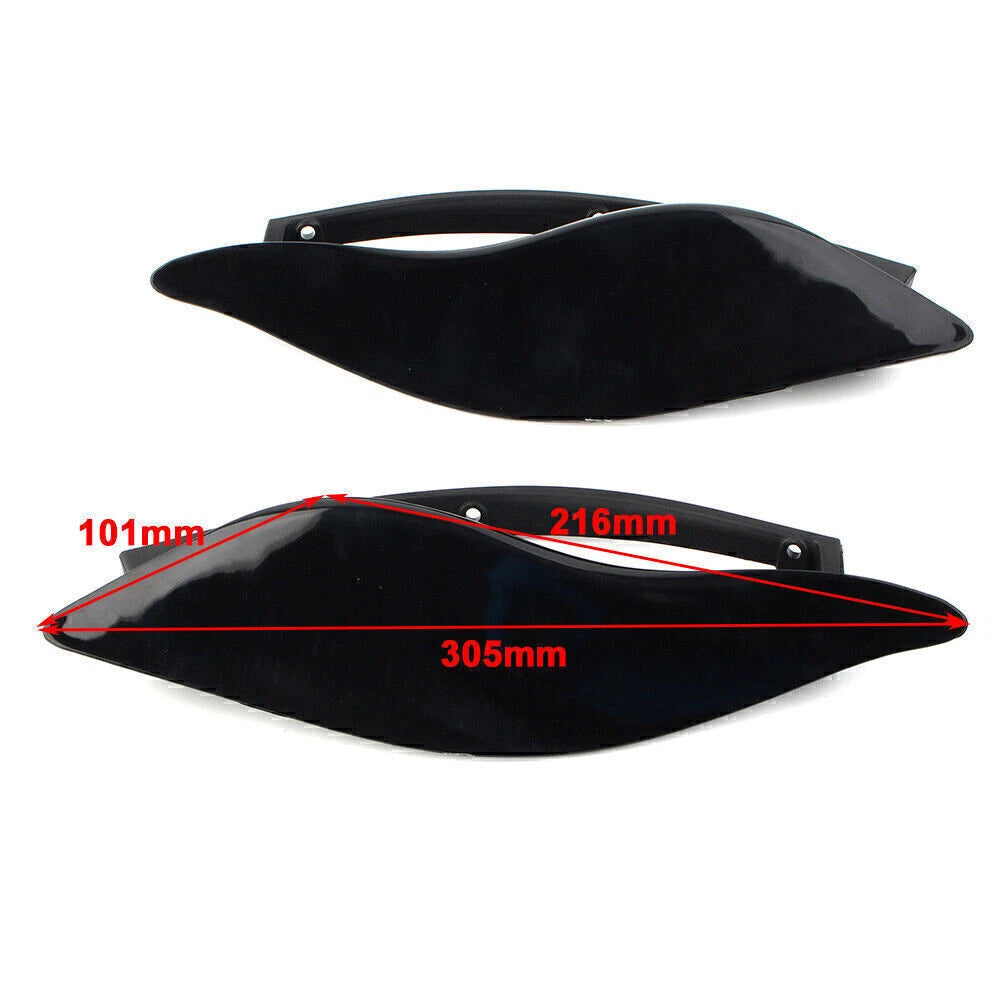 Pair Adjustable Fairing Air Deflectors for Harley Batwing Street Glide (2006–2023)