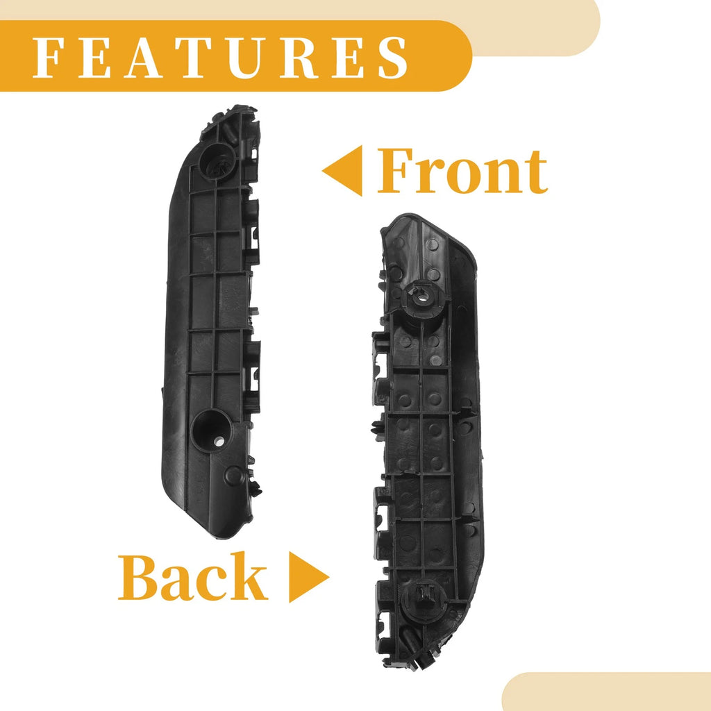 Set of 2 LH RH Front Bumper Support Brackets for Toyota Highlander (2008–2010)