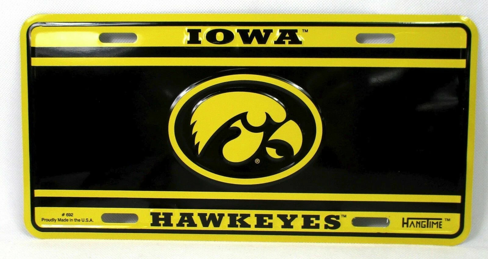 Iowa Hawkeyes Aluminum License Plate for Car Truck (NCAA)