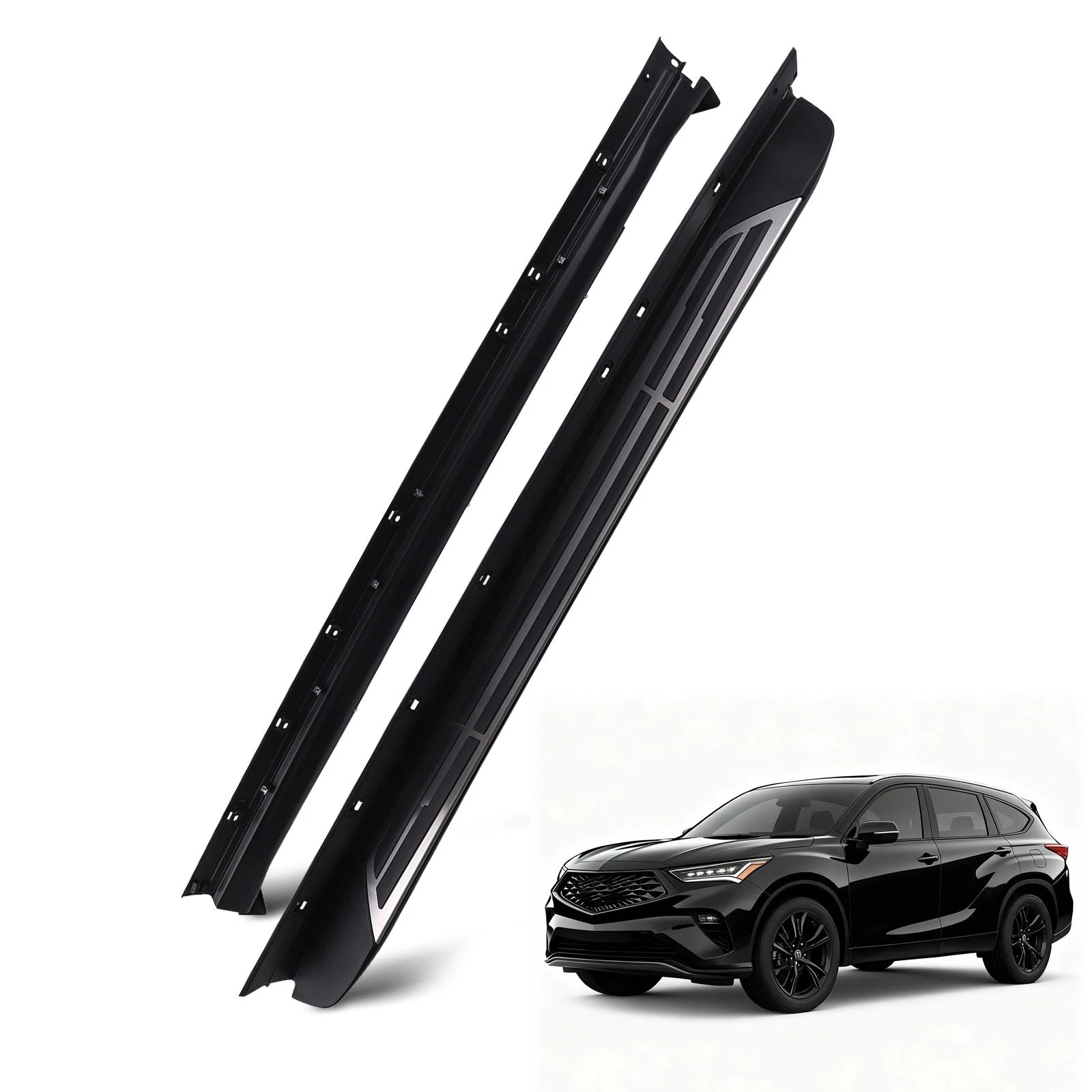 Nerf Bar Side Step for Toyota Highlander (2020-2023) Black Complete Kit