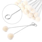 20pcs Leather Dye Wool Daubers with Metal Handle for DIY Projects