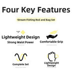 Fishing Rod Set for Mini Fish and Streams (37 Tiao Action)