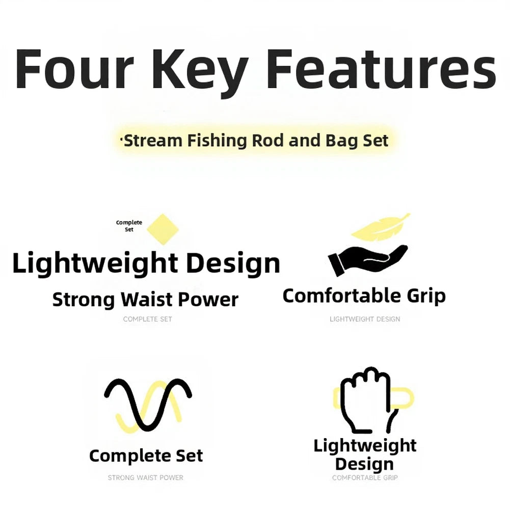 Fishing Rod Set for Mini Fish and Streams (37 Tiao Action)